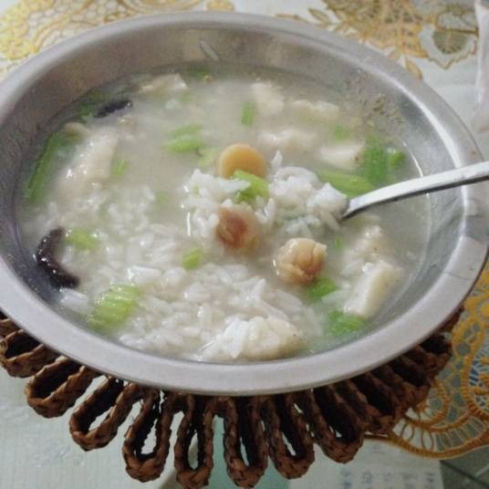 瑶柱菜心粥