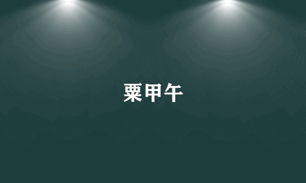 粟甲午