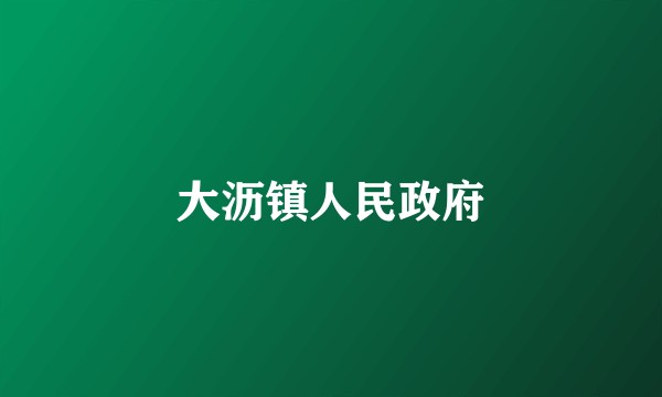 大沥镇人民政府