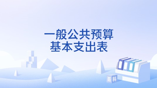 一般公共预算基本支出表