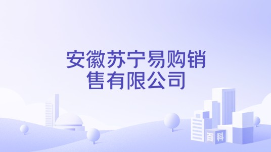 安徽苏宁易购销售有限公司