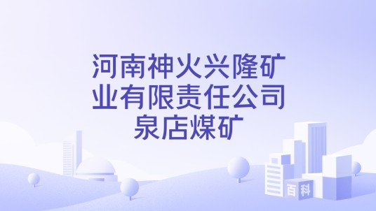 河南神火兴隆矿业有限责任公司泉店煤矿