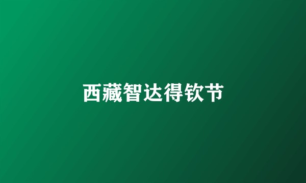 西藏智达得钦节