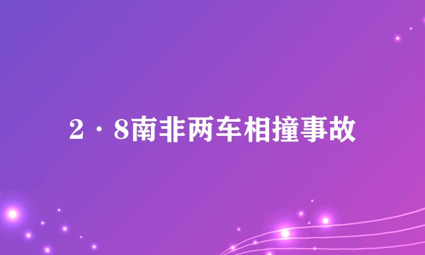 2·8南非两车相撞事故