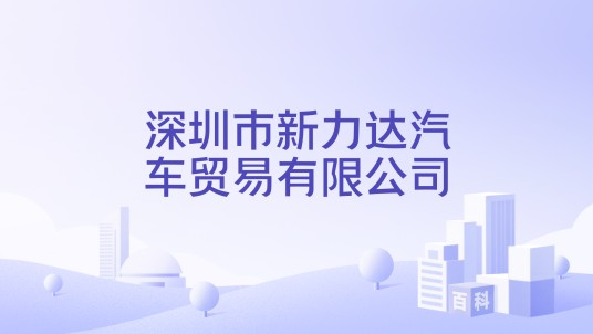 深圳市新力达汽车贸易有限公司