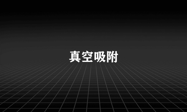 真空吸附