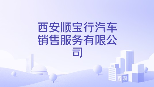 西安顺宝行汽车销售服务有限公司