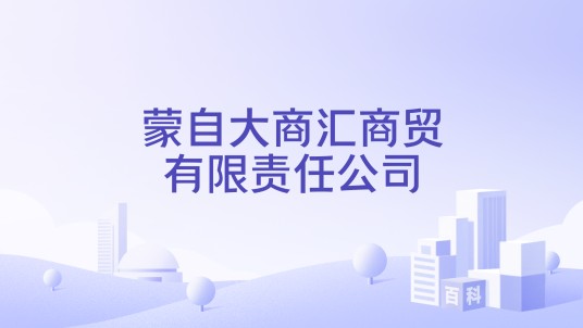 蒙自大商汇商贸有限责任公司