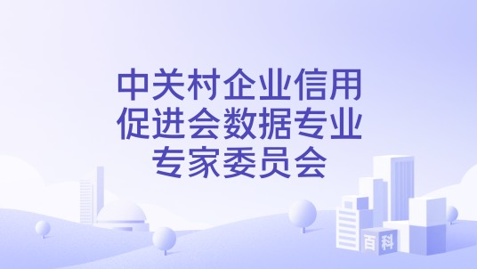 中关村企业信用促进会数据专业专家委员会