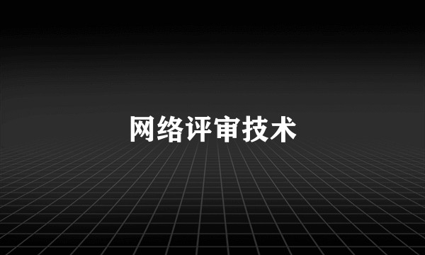 网络评审技术