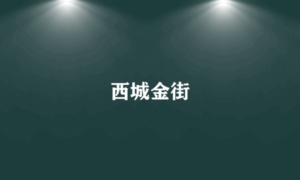 西城金街