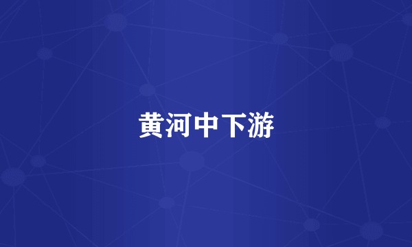 黄河中下游