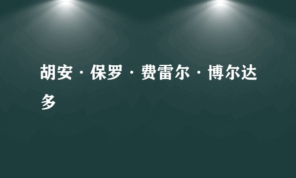 胡安·保罗·费雷尔·博尔达多