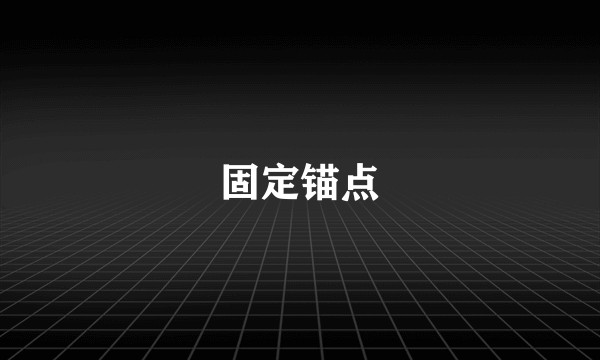 固定锚点