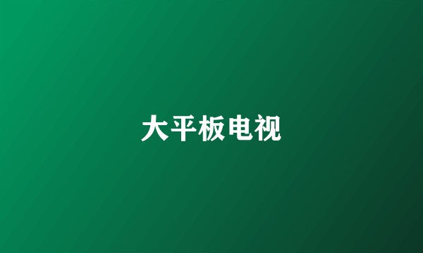 大平板电视