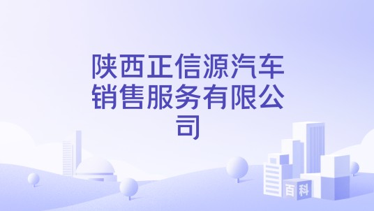 陕西正信源汽车销售服务有限公司