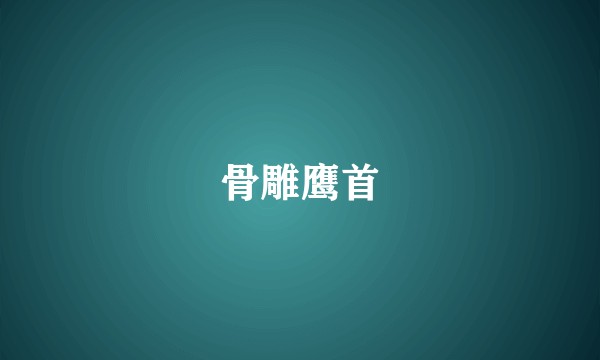 骨雕鹰首