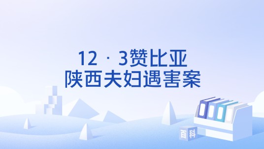 12·3赞比亚陕西夫妇遇害案