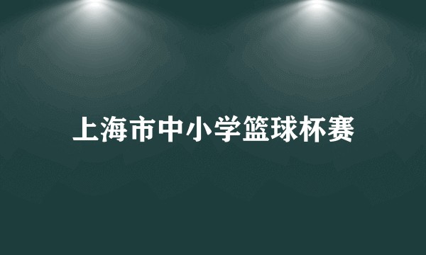 上海市中小学篮球杯赛