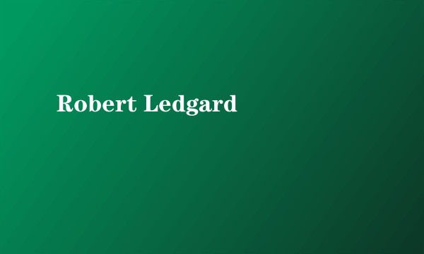 Robert Ledgard