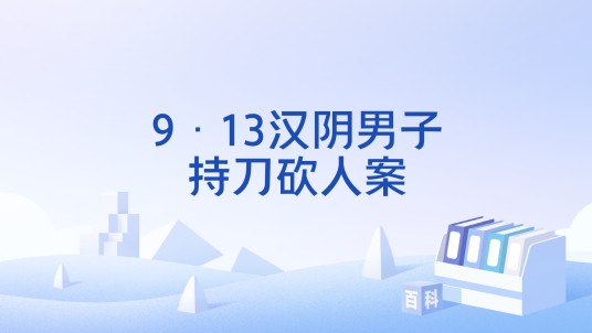 9·13汉阴男子持刀砍人案
