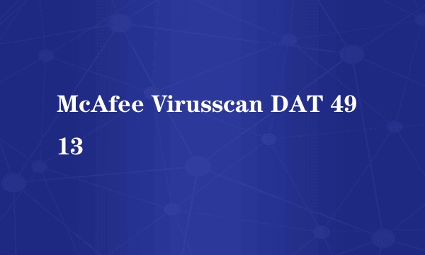 McAfee Virusscan DAT 4913