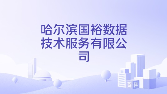 哈尔滨国裕数据技术服务有限公司