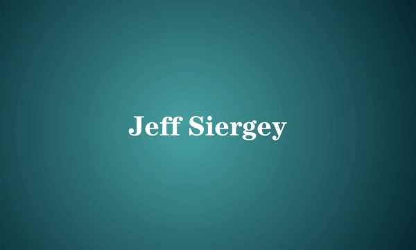 Jeff Siergey