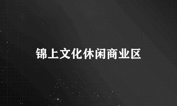 锦上文化休闲商业区