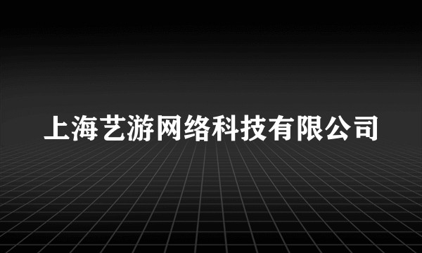 上海艺游网络科技有限公司