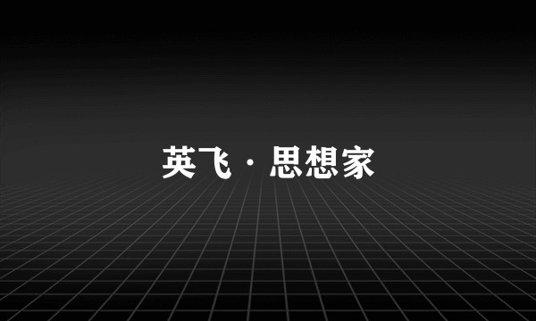 英飞·思想家