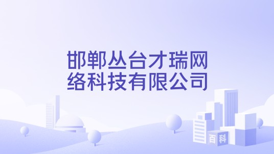 邯郸丛台才瑞网络科技有限公司