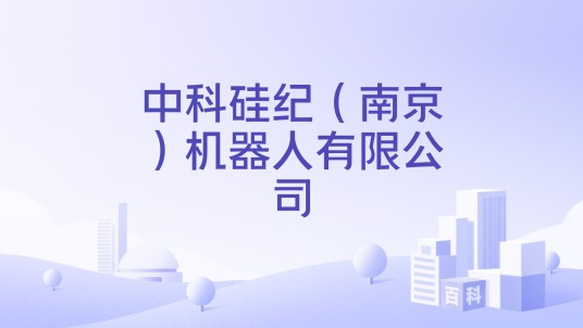 中科硅纪（南京）机器人有限公司
