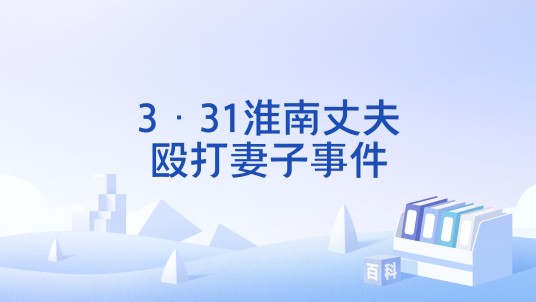 3·31淮南丈夫殴打妻子事件