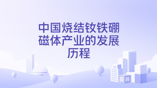 中国烧结钕铁硼磁体产业的发展历程