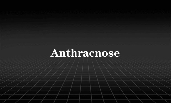 Anthracnose