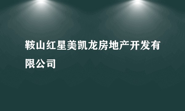 鞍山红星美凯龙房地产开发有限公司