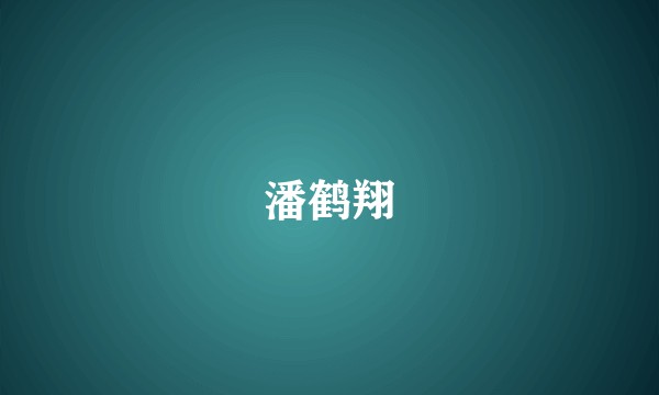 潘鹤翔