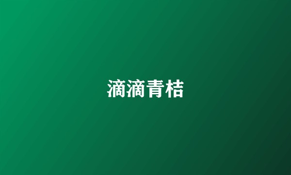 滴滴青桔