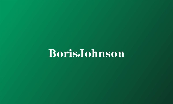 BorisJohnson