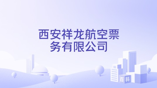 西安祥龙航空票务有限公司