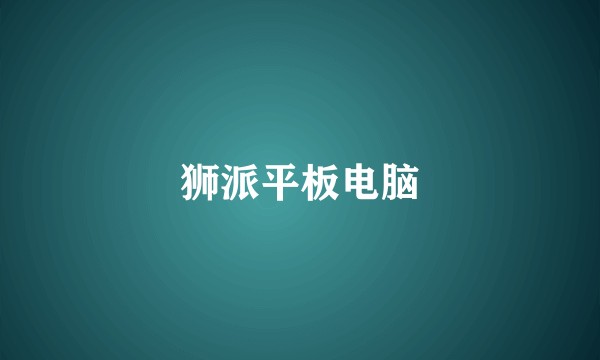 狮派平板电脑