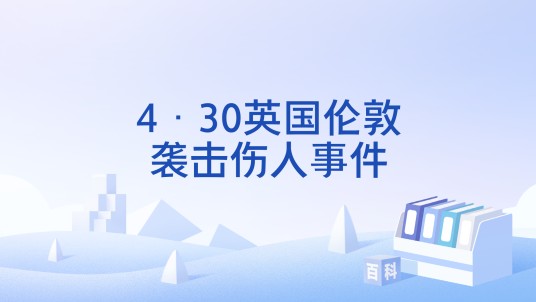 4·30英国伦敦袭击伤人事件