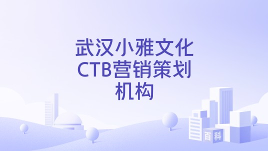 武汉小雅文化CTB营销策划机构