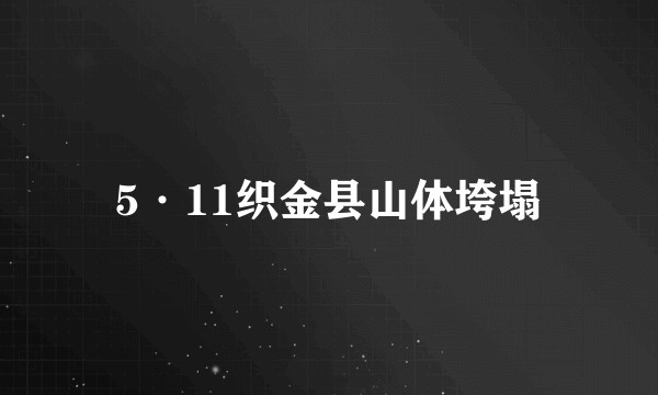 5·11织金县山体垮塌