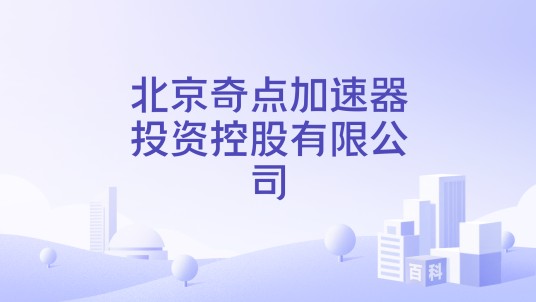 北京奇点加速器投资控股有限公司