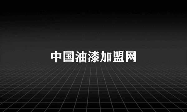 中国油漆加盟网