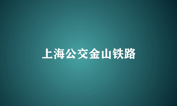 上海公交金山铁路