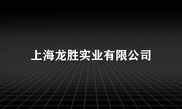 上海龙胜实业有限公司