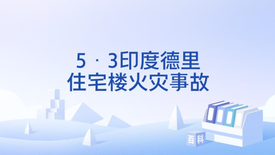 5·3印度德里住宅楼火灾事故